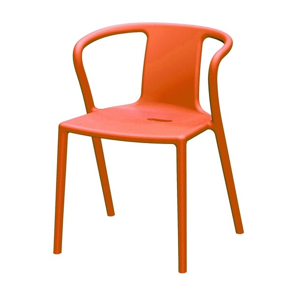 Oranžová jídelní židle s područkami Magis Air