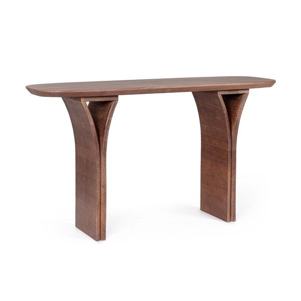 Mangopuust konsoollaud tumedas naturaalses värvitoonis 40x137 cm Dalton - Bizzotto