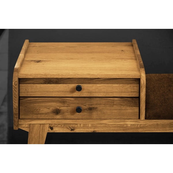 Tammepuidust sahtlitega pink oranži istmega Retro - The Beds-image-4