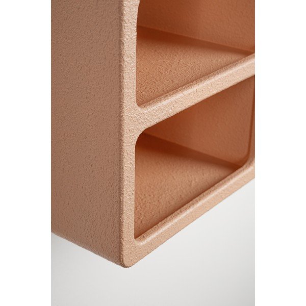 Terrakotavärvi mitmetasandiline riiul, 40 cm Creamy – Bizzotto-image-2