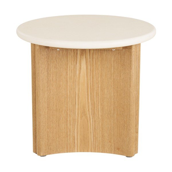 Ümmargune abilaud betoonplaadiga ø 50 cm Motril - House Nordic-image-3