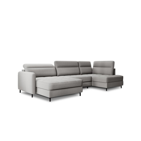 Helehall sametist lahtikäiv/sahtliga nurgadiivan (parem nurk/U-kujuline) Berrto – ELTAP