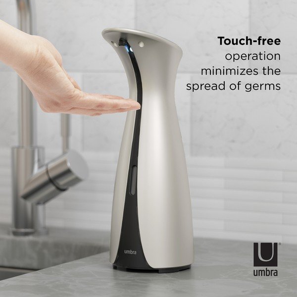 Puutevaba seebidosaator hõbedane 250 ml Otto - Umbra-image-1