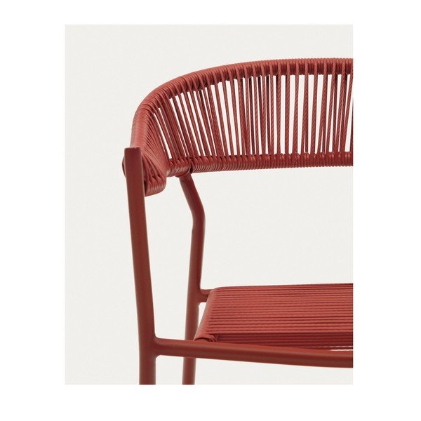 Tehisrotangist söögitoolid telliskivivärvi 4 tk Futadera - Kave Home-image-4