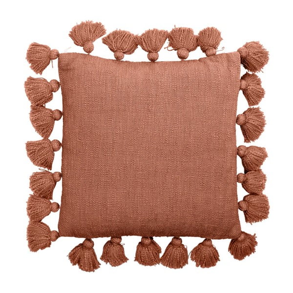 Oranžový bavlněný polštář Bloomingville Cushion Mero, 45 x 45 cm