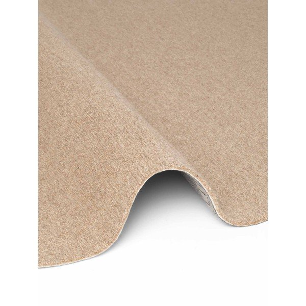 Käsitsi kootud villane ümmargune vaip naturaalses värvitoonis ø 160 cm Puristic Knots - Elle Decoration-image-4