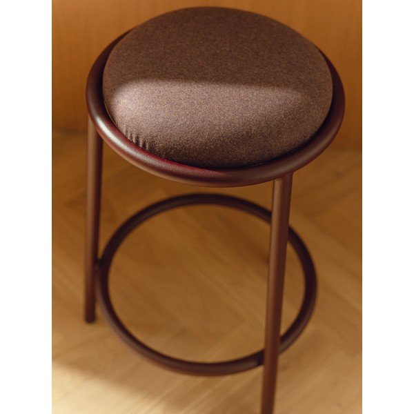 Burgundiapunane metallist baaritool (istme kõrgus 68 cm) Hogo - noo.ma-image-3