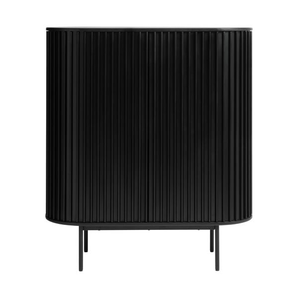 Must tammedekooriga kapp 125x110 cm Siena - Unique Furniture