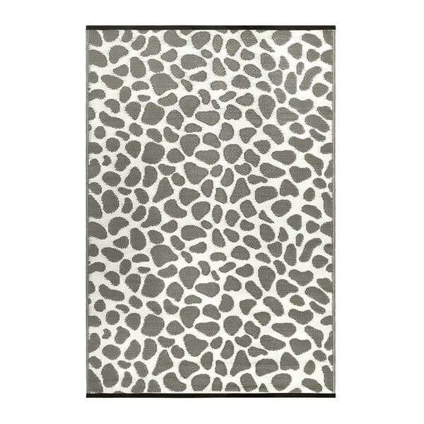 Šedo-bílý oboustranný koberec vhodný i do exteriéru Green Decore Silenco, 150 x 240 cm