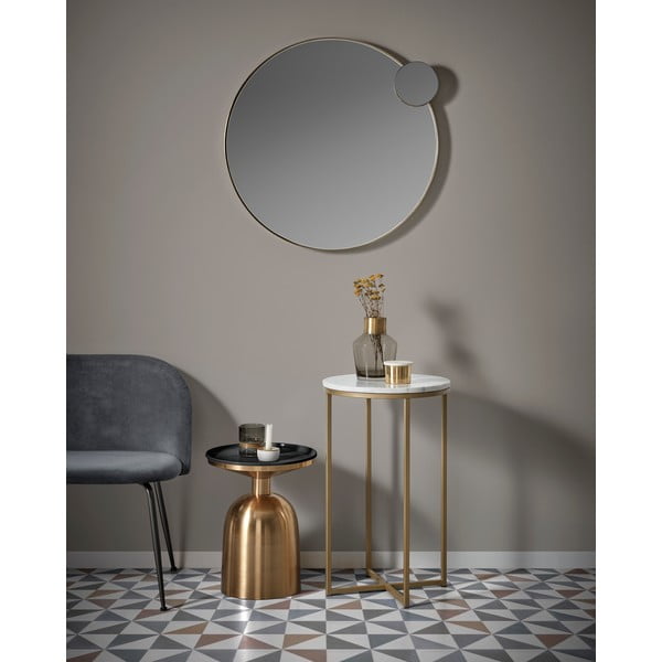 Kuldne kokkupandav laud, ø 37 cm Physic - Kave Home-image-1