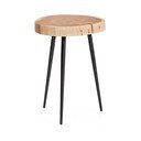 Ümmargune abilaud akaatsiapuidust pealispinnaga 35x35 cm Tanive - Kave Home