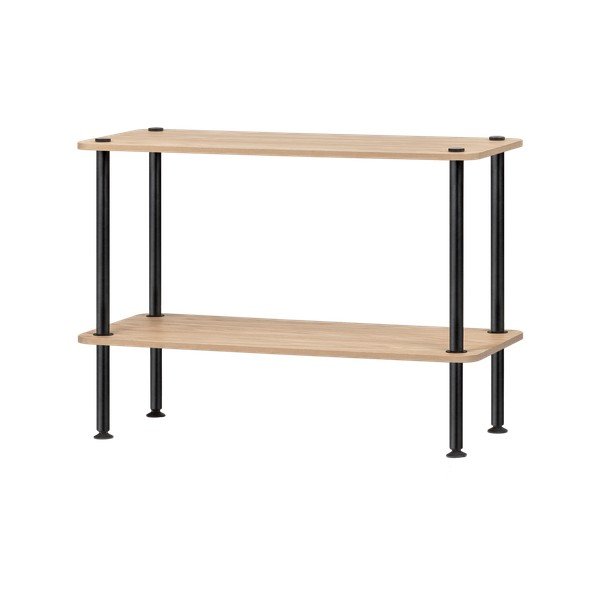Naturaalses värvitoonis tammepuust riiul 80x54,5x35 cm Teidi - noo.ma
