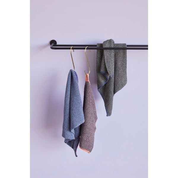 Sinine puuvillane rätik Rosa, 40 x 60 cm - Hübsch-image-1