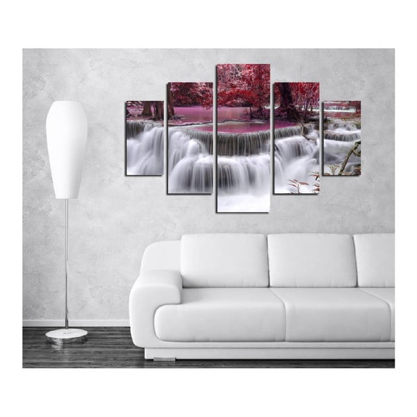 Mitmest osast koosnev maal Veejooks, 92 x 56 cm - Wallity-image-1