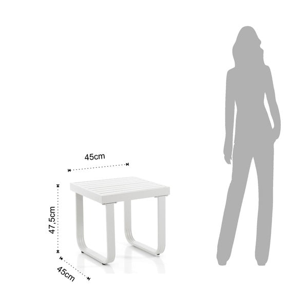 Alumiiniumist hoiulaud 47,5x47,5 cm Ischia - Tomasucci-image-1
