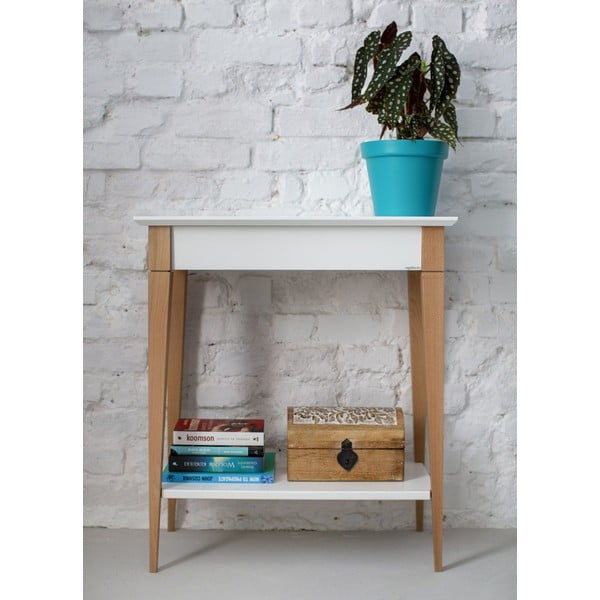 Valge konsoollaud, laius 65 cm Mimo - Ragaba-image-1