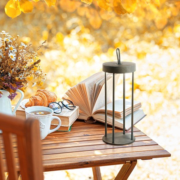 Must LED lauavalgusti (kõrgus 36 cm) Kante - Fischer & Honsel-image-1