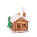 Klaasist käsitöö jõulukaunistus 10cm Christmas Cabin - Sass & Belle