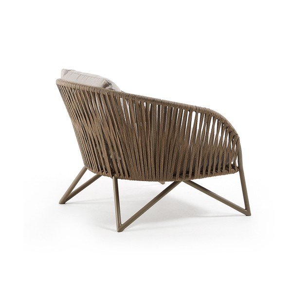 Helehall-pruun metallist aiatool Branzie - Kave Home-image-3