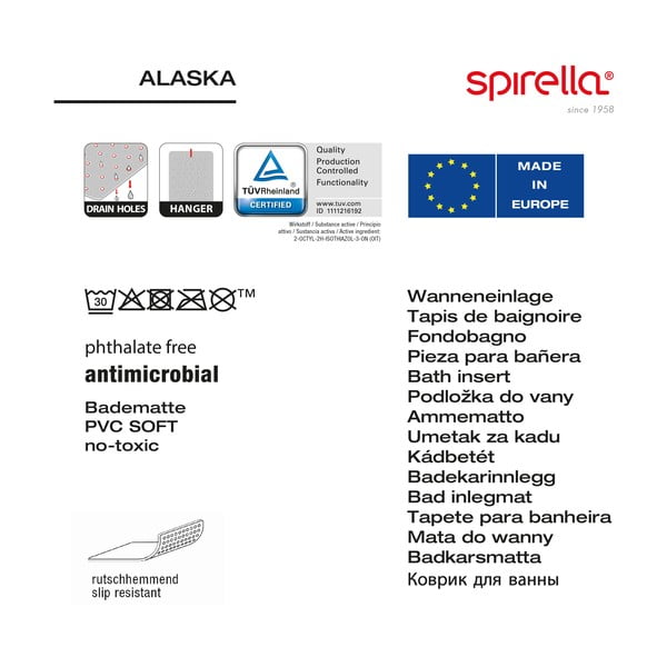 Libisemisvastane vannimatt 36x91 cm Alaska - Spirella-image-2