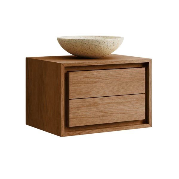 Madal tiikpuidust valamukapp 60x40 cm Kenta - Kave Home-image-4