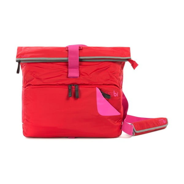 Messenger taška TUbí, červená/růžová