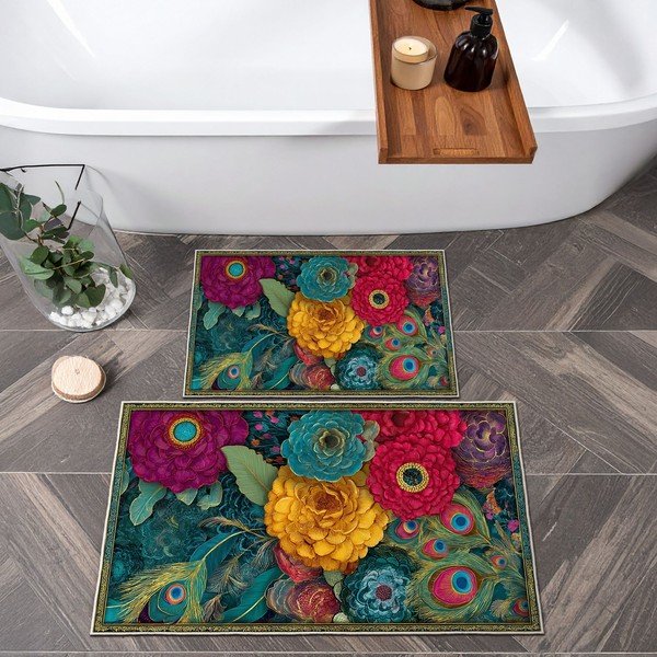 Vannitoamatid komplektis 2 tükki 60x100 cm - Foutastic-image-2