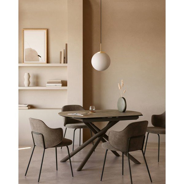 Pruunid söögitoolid 2tk komplektis Yunia - Kave Home-image-1