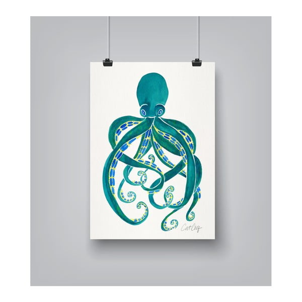 Plakát Americanflat Octopus by Cat Coquillette, 30 x 42 cm