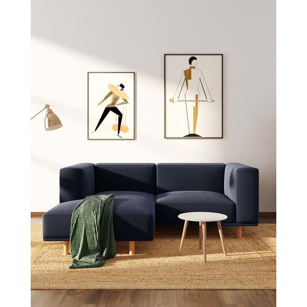 Tumesinine sametist nurgadiivan (vasak nurk) Kukumo - Ame Yens-image-3