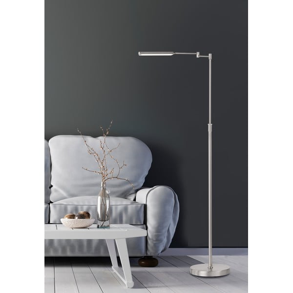 Hõbedast värvi põrandalamp Nami - Fischer & Honsel-image-1