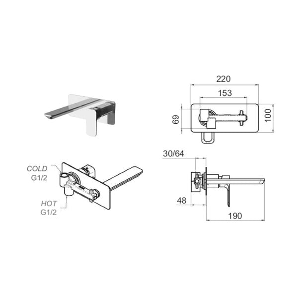 Hõbe segisti (1 väljund) Spy - Sapho-image-3