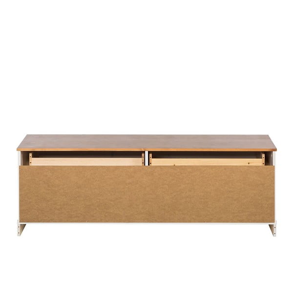 Valge männipuidust telerilaud 137x47 cm Anita - Støraa-image-4