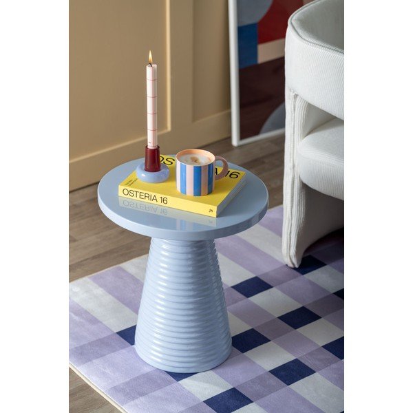 Metallist ümmargune abilaud ø 40 cm Catania Ribbed - Leitmotiv-image-1