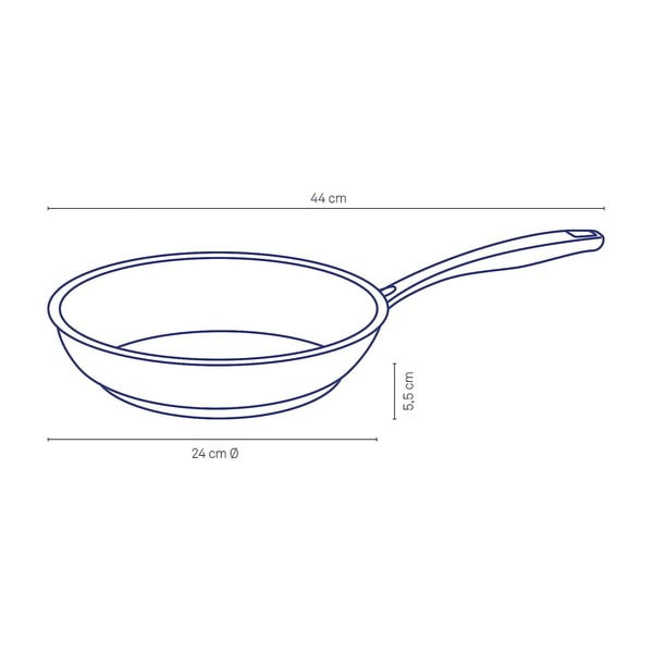 Roostevabast terasest pann, ø 24 cm Flavoria - Kela-image-3