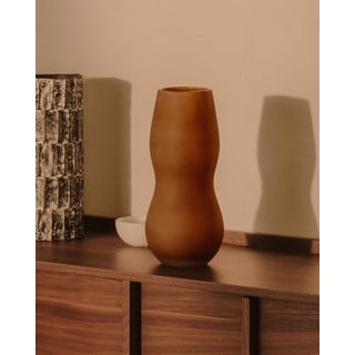 Pruun klaasist vaas (kõrgus 32 cm) Crila - Kave Home