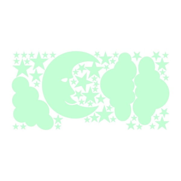 Kuu ja pilved seinakleebised - Ambiance-image-1