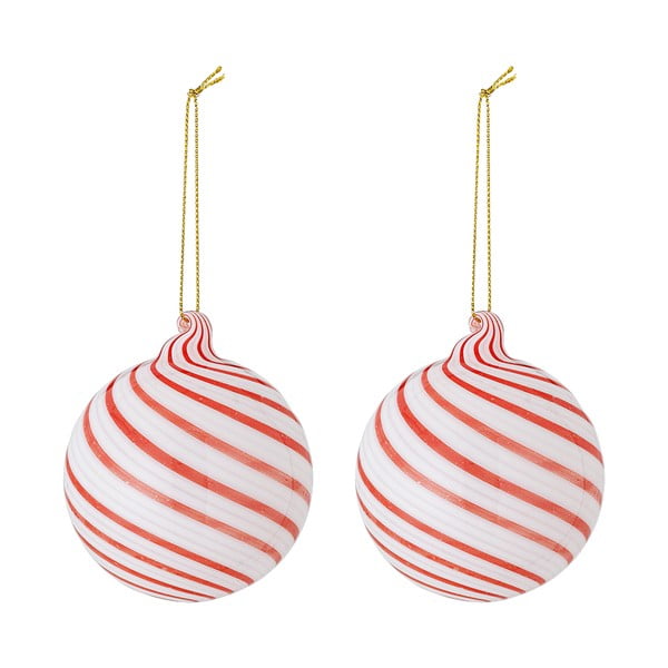Klaasist jõuluehted, 2 tk komplektis ø 8 cm Zwirl - Bloomingville