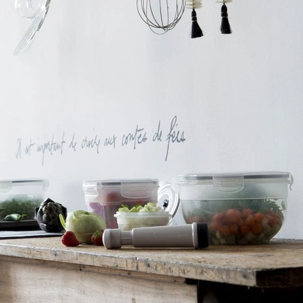 4 toidupäästekarbi ja vaakumpumba komplekt, milles on 4 toidupäästekarbi ja vaakumpump Flavia - Compactor-image-1