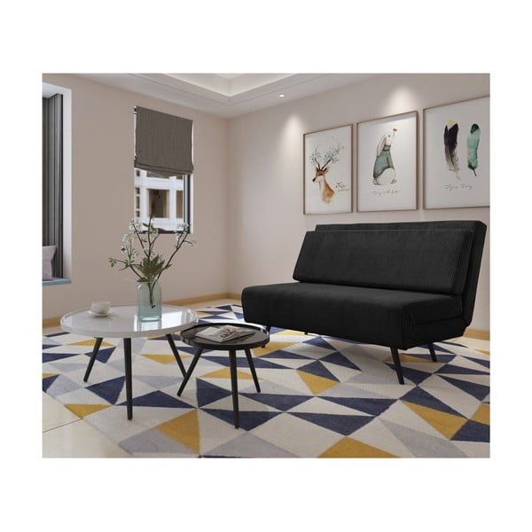 Antratsiitne velvetist diivanvoodi 140 cm Mallory - Støraa-image-3