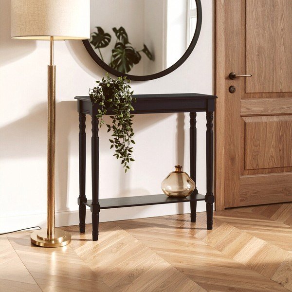 Mustast männist konsoollaud 30x80 cm Heritage - Premier Housewares-image-3