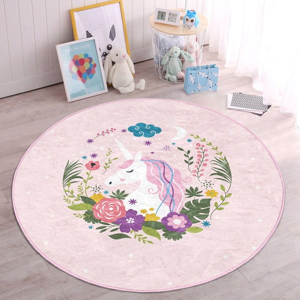 Roosa laste vaip ø 120 cm Comfort - Mila Home-image-2