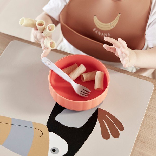 Plastikust laste õhtusöögikomplekt 2 tk Pullo - OYOY Mini-image-1