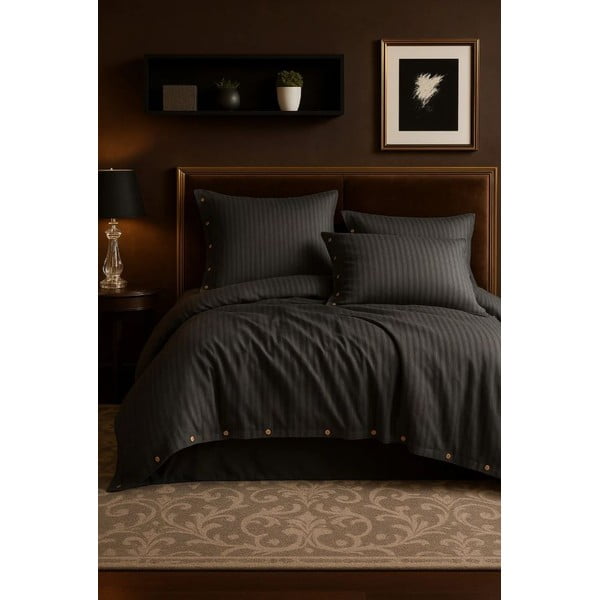 Tumehall Renforcé puuvillast voodipesu üheinimesevoodile 140x200 cm Como Striped - Mila Home Luxury-image-2