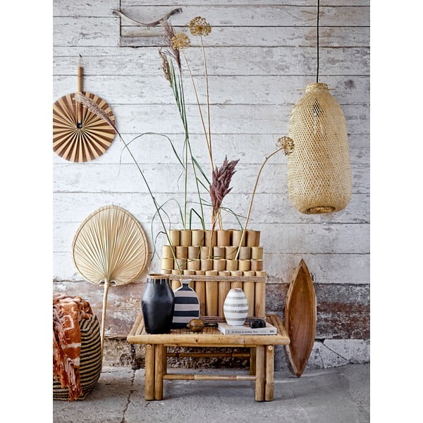 Rippvalgusti bambusest varjuga ø 25 cm Evert - Bloomingville-image-3