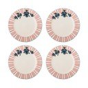 Roosad/kreemjad magustoidutaldrikud 4-osalise komplektiga, valmistatud kivikeraamikast, ø 20,5 cm Carry - Bloomingville