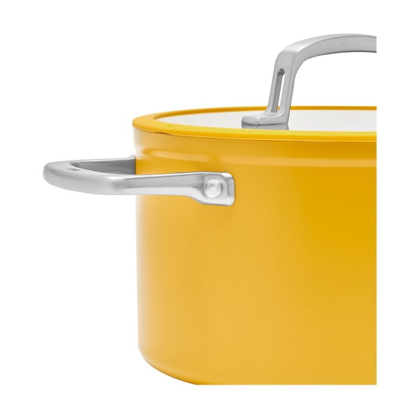 Alumiiniumist pott induktsioonpliidile koos kaane ja mittenakkuva pinnaga  5,5 l Meda 3.0 - FABINI-image-3