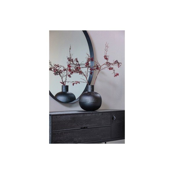 Musta dekoratsiooniga metallist vaas Pixie - WOOOD-image-2