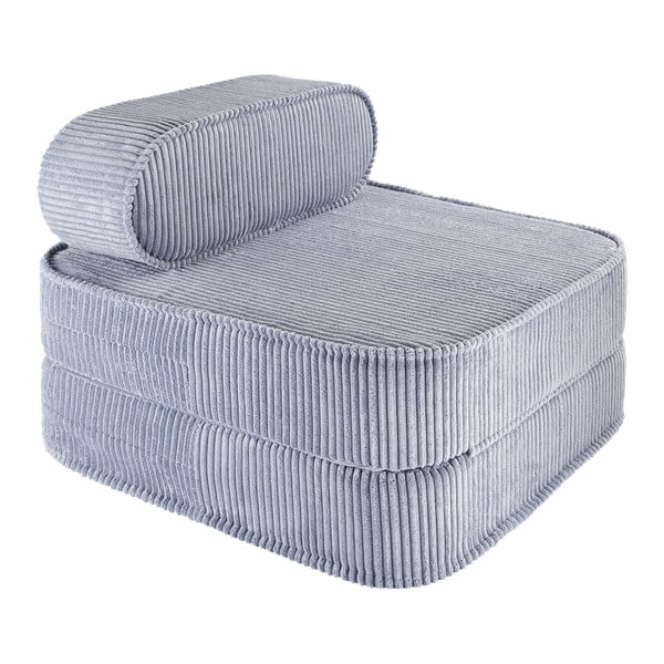 Sinine velvetist laste tugitool Flip - Wigiwama