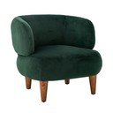 Tumeroheline sametist tugitool Ruperta - Bloomingville